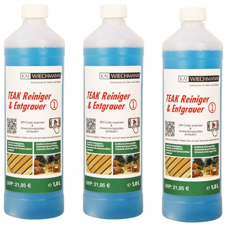 Teak Entgrauer 3 Liter entfernt graue Patina Schmutz und Fett