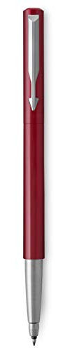 Parker Vector Tintenroller | Rot | Mittlere Spitze | Blaue Tinte | Geschenkbox
