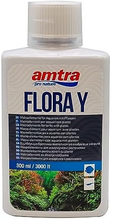 Amtra Flora Y - Integratore macroelementi per acquari, Fertilizzante per piante d'acquario, dona un colore vivace alle piante, 300 ml