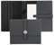 Hugo Boss A5 Schreibmappe Executive Grey Grau Polyurethane 40 Blatt Block, Maße: 170 x 230 x 20 mm HDM004H