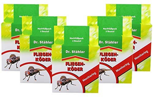 Dr. Stähler Fliegen-Köder Nachfüllpack 5 x 3 = 15 Beutel