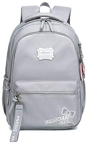 Asge Daypack City Damen Herren Rucksack Mädchen Schulranzen Schulrucksack Moderner Backpack Tasche für klassischen Reise Sport Freizeit (Grau)