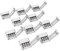 trooplex 4 Pin Verbinder 10 mm 10 Stück LED Streifen Verbinder Strip Connector 4 polig lötfrei 10-teilig RGB Steckverbinder Clip Verbindung Lightstrip Verlängerung