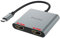 XQAMEU-WAVLINK Adaptador USB C a HDMI dual de 4 K a 60 Hz, compatible con Thunderbolt 3