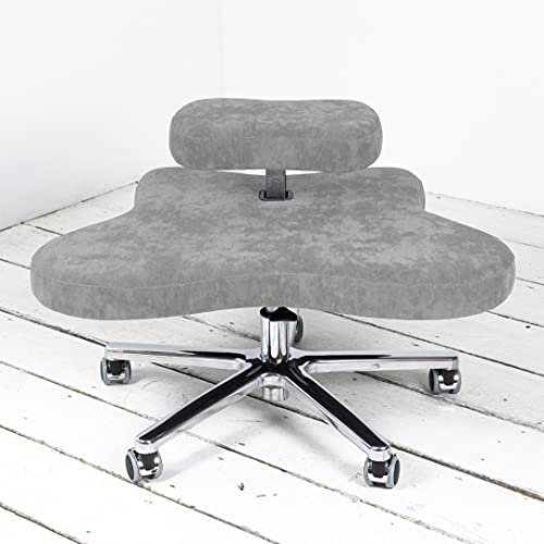 DragonflyChair - Aktiver Bürostuhl in verschiedenen Tiefpositionen (Türkisch, Japanisch, Hocke, oder anders); wie Kinder auf dem Boden oder alte Völker auf der Erde. Hergestellt in Polen aus