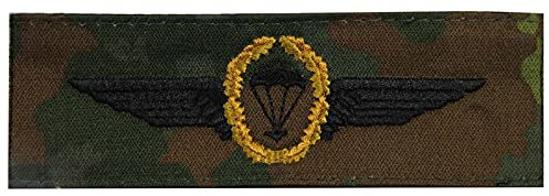 AMAZON Bundeswehr-Abzeichen Fallschirmjäger flecktarn/gold