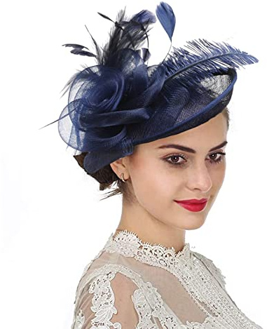XINCHIA Dam blomma fjäder fascinator hatt slöja nät pannband klämma pillerlåda hatt bröllop brud hårklämma huvudbonad topp hatt race ascot cocktail te party huvudbonader bowler hatt bankett