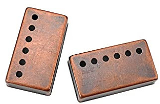 Alnicov Lot de 2 housses de micro Humbucker 50/52 mm pour guitare électrique Bronze