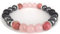 LFaize Empath Protection Bracelet, Black Tourmaline, Hematite, Rose Quartz & Rhodonite,Crystal Healing Bracelet,Anxiety,Depression Relief, 6.5 Inches, Crystal, black onyx,sunstone,rose