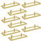 Giyiprpi Metal Wall Mounted Wine Racks, Hanging Wine Bottle Display Organizer Holder, Red Wine Rack for Home Kitchen Bar Decor (Gold 9)