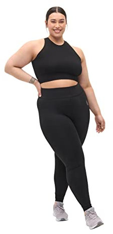 Zizzi Active by Damen Große Größen Jogginghosen Gekürzt Größe Gr L Black