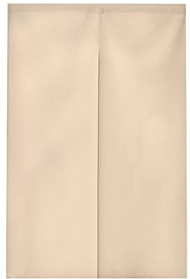 Surwin Rideau de Porte Japonais Long Tapisserie Noren en Lin Fenêtre Rideaux Panneau Tenture Tapisserie Décoration pour Cuisine Chambre Décoration de Maison (70x120cm,Kaki)