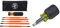 Klein Tools 32288 Insulated Screwdriver & Klein Tools 32561 Stubby Screwdriver and Nut Driver with 6-in-1 Multi-Bits, 1 and #2 Phillips, 3/16-Inch Slotted, 1/4-Inch and 5/16-Inch, Black and Yellow