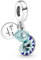 MGIUL Color-changing Chameleon Dangle Charm für Frauen Armbänder Halsketten 925 Sterling Silber Anhänger Perlen Schmuck Geschenk für Mädchen Jungen