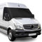 Sonnenschutz Frontscheibe für Mercedes Sprinter 2006-2018, 600D Oxford Tuch 100% Lichtblockend, Wasserdicht, UV-beständig/Frostbeständig/Frostbeständig (Schwarz,2006-2018)