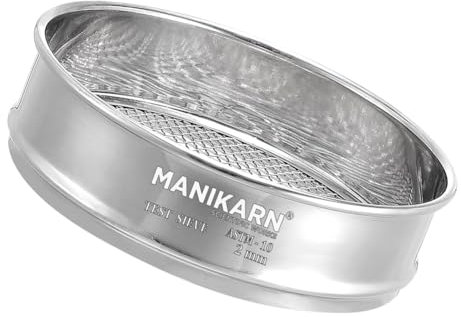 MANIKARN Lab Test Sieve Dia 8 inch 2 mm High Quality stainless steel Test Sieve (ASTM No. 10)