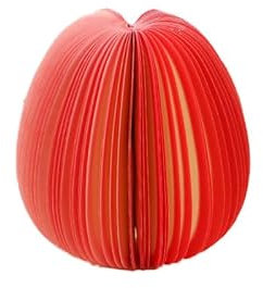 (1Stk Apfel) 9 Arten gemischte Neuheit 3D Obst Form Memo Note Pads, bunte Obst Schreibwaren kreative Post Notepads, Geschenk Büro Tischdekoration