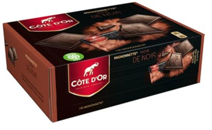 Côte D'Or Mignonettes Noir de Noir 120 pièces boîte 1.2 kg