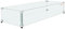 VEVOR Pare-vent pour Foyer, 1128x367x191 mm Pare-vent en Verre Trempé pour Brasero Écran de Protection Rectangulaire Pare-flamme Robuste Coupe-vent Stable Épaisseur 8 mm avec Support Coin Dur et Pieds