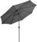 Yaheetech Parasol de Jardin 327 cm Parasol Inclinable Extérieur à 8 Baleines Cadre en Métal Protection Solaire pour Jardin Terrasse Piscine Plage Balcon Café Gris