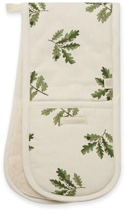 Sophie Allport Acorn & Oak Leaves Double Oven Glove Heat Resistant, Thermal Layer, Kitchen Accessories, ALL113100