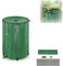 MAYTIIMO Récupérateur d'eau de pluie pliable de 500 l avec grille d'entrée d'eau de pluie - Valve de vidange - Réservoir d'eau de pluie en PVC - Pour recueillir l'eau de pluie - Arrosage du jardin -