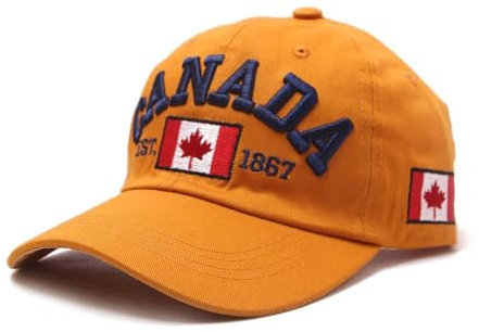 Kappe Herren Basecap Damen Verstellbar Cappy Waschbar Klassische Baseball Cap Unisex Sonnenschutz Baseballkappe mit Druck Canada