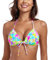 RELLECIGA Damen Bademode Bikini Top Push-up Triangel Oberteil Daisy S