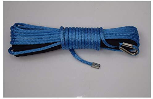 Cavo per verricello Blue 8mm * 15m Corda sintetica for verricello, cavo verricello da 5/16 , corda al plasma for piccoli argani elettrici Grande aspetto e compatibilità