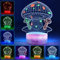 ONXE Mushroom 3D Nachtlicht mit Fernbedienung, 7-farbig dimmbare LED Touch Lampe für Kinderzimmer Dekor, Festival Geburtstagsgeschenke für Fans Erwachsene Teens Jungen Mädchen