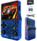 R36S 64GB Handheld Retro Gaming Console, Built-in over 20000+ Classic Games, Linux System with 3.5 HD MIPI IPS Screen,3500mAh Portable Gaming & Entertainment Device (Blue, 128GB)