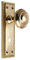 Designer Levers - Georgian Door Knob On Bathroom Backplate Polished Brass