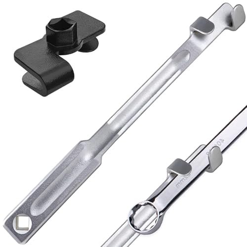 Schraubenschlüssel Extender Werkzeugstange, Universal Schraubenschlüssel Verlängerung Werkzeug Adapter für schwer erreichbare Stellen, extra lang 13,4 Zoll Drehmomentadapter Schraubenschlüssel