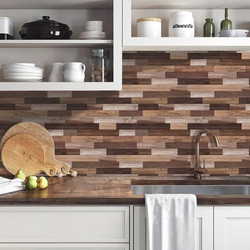 CHDITB 3712 Brown wood grain wall Sticker for home