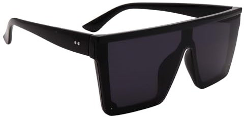 Quadratische, übergroße Sonnenbrille für Damen und Herren, modisch, flaches Oberteil, großer