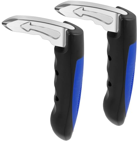 2Pcs Ausstiegshilfe Auto Senioren,Auto Türgriff für Ältere Menschen Tragbar,2 in 1 Multifunktionsgriff Stützgriff Auto für ältere Menschen und Autonotfallwerkzeug (Blau, 2pcs)