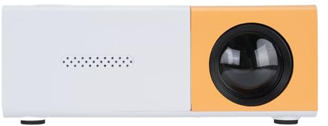 Small Projector, 1080p Support Tragbarer Projektor, Auto Keystone Correction, Filmprojektor Kompatibel mit TV -Stick -Smartphone/HDMI/USB, Yellow