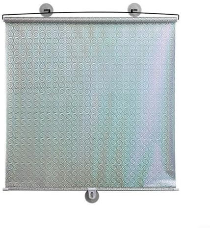 Sandyseptember Suction Cup Retractable Sunshades, No Punching PVC Window Blinds, Sun Protection Roller Curtain for Home, Office, Car(125X50)