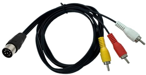 LLHCF Cable DIN flexible de 8 pines a 3 RCA DIN 8 pines a 3RCA para una integración perfecta con varios convertidores de dispositivos de música