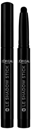 L'Oréal Paris Eyeshadow Stick Le Shadow Stick 490 All Night Black | Creamy, Blendable, Delivers Rich, Intense Colour In Just 1 Swipe, Le Shadow Stick Les Smokeys
