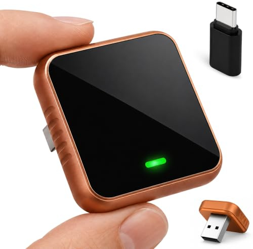 Auvra Adattatore Android Auto Wireless & CarPlay, USB-C/USB-A, Air | Chiavetta 2 in 1 per Apple CarPlay/Android Auto via Cavo; iOS 10+, Android 11+, Bluetooth 5.3, Connessione Rapida e Stabile