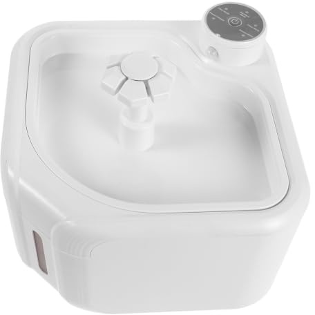 MAGICLULU Fontaine à Eau Automatique Grosse Capacité avec Système de Filtration Avancé Design Moderne Blanc pour Animaux Domestiques pour Usage Intérieur la Maison