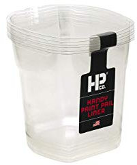 HANDy Paint Pail Liner, Holds 32-fl oz of Paint or Stain, Efficient for Clean-ups and Quick Color Changes with Integrated Magnetic Brush Holder