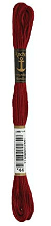 Anchor Sticktwist 4635000-00044 rubinrot Stickgarn, 100 % Baumwolle