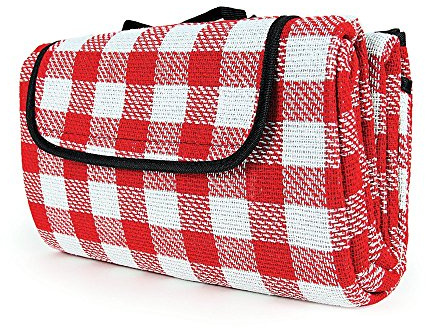 Camco 42803 Picnic Blanket (51 x 59, Red/White)