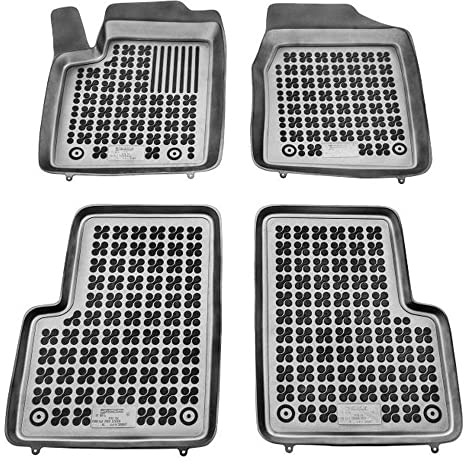 REZAW PLAST 200607 Fußmatten Set Gummimatten Vorne und Hinten Matten schwarz Kompatibel mit FORD KA RU8