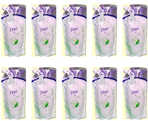 10 x Dove Flüssigseife Fresh Touch Nachfüllpack 500 ml