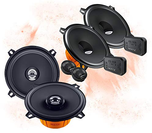Mediadox Front/Heck 13cm/130mm Auto Lautsprecher/Boxen/Speaker Komplett-Set von Hertz kompatibel für BMW