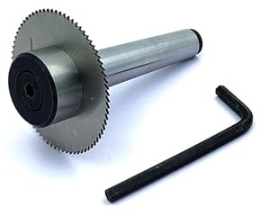 Slitting/Slotting Saw Holder with Circular Saw Blade Precision Quality Engineering Accessories Rotary Table Milling Vice Vise Machine Tools ((SHANK 2MT (M10 X 1.5)))