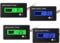 2 Pieces Battery Indicator Battery Meter Golf Cart Voltage Meter Direct Current 12V 24V 36V 48V 72V with Alarm, Battery Capacity Meter Lithium Ion Battery Capacity Monitor (Green and Blue)